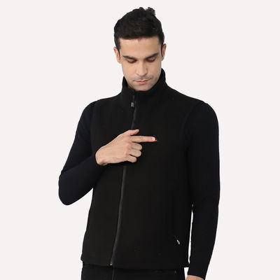 Polar Fleece Outdoor อุ่น Vest 100% Polyester Mens อุ่น Gilet