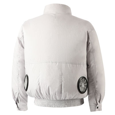 เสื้อปรับอากาศ 12V สีขาว ชุดป้องกันลมแดด