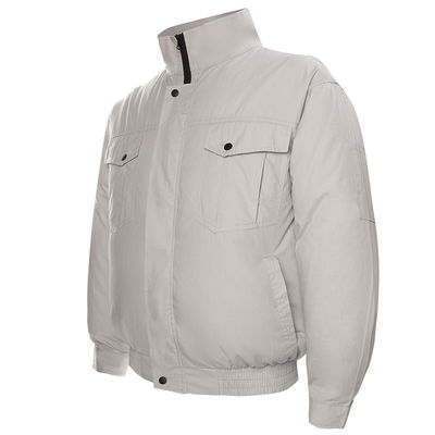 เสื้อปรับอากาศ 12V สีขาว ชุดป้องกันลมแดด
