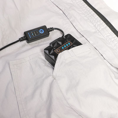 เสื้อปรับอากาศ 12V สีขาว ชุดป้องกันลมแดด