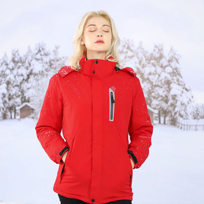 เครื่องล้าง สามารถชาร์จได้ ผู้ชาย ผู้หญิง 4 เขตทําความร้อน ไฟฟ้า Hooded เสื้อหนาวที่ทําความร้อน