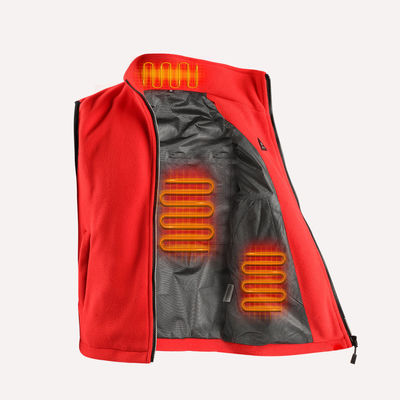 55C 5V Smart Gilet เครื่องอุ่นร่างกายอุ่นแบบชาร์จไฟได้สำหรับบุรุษ