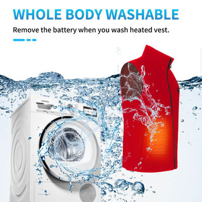 55C 5V Smart Gilet เครื่องอุ่นร่างกายอุ่นแบบชาร์จไฟได้สำหรับบุรุษ