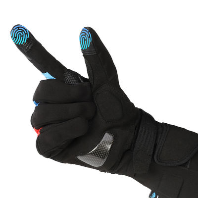 Windproof ถุงมืออุ่นแบบชาร์จใหม่ได้ 2600mAh ถุงมือให้ความอบอุ่นที่ใช้แบตเตอรี่