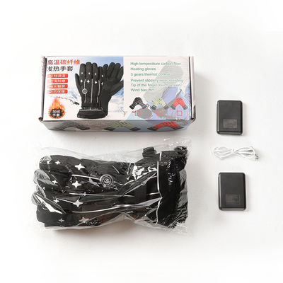 ถุงมือสโนว์โมบิลความร้อนไฟฟ้า OEM / ODM ถุงมือฤดูหนาวอุ่นหนึ่งขนาดสำหรับการตั้งแคมป์กลางแจ้งในฤดูหนาว