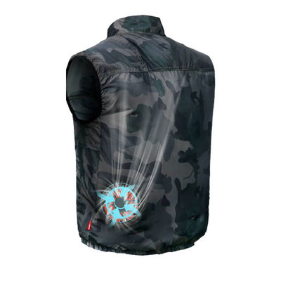 Summer Cooling Vest เครื่องปรับอากาศพัดลมระบายความร้อนเสื้อกั๊ก Sun Protection Vest สำหรับตกปลาก่อสร้าง
