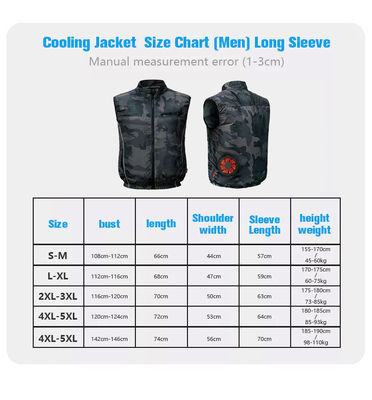 Summer Cooling Vest เครื่องปรับอากาศพัดลมระบายความร้อนเสื้อกั๊ก Sun Protection Vest สำหรับตกปลาก่อสร้าง