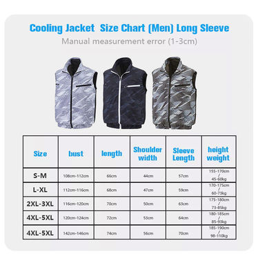 การชาร์จ USB Ac Vest 10050mAh Waistcoat Cooling Jacket สำหรับฤดูร้อน