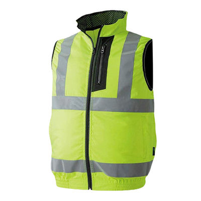 เสื้อระบายความร้อนพัดลมสะท้อนแสงเรืองแสง เสื้อคู่ Hi Vis