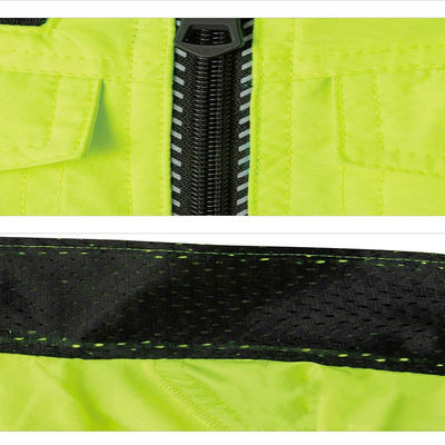 เสื้อระบายความร้อนพัดลมสะท้อนแสงเรืองแสง เสื้อคู่ Hi Vis