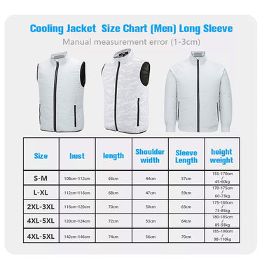 Workwear 5V Fan Cooling Vest XXL XXXL เสื้อกั๊กปรับอากาศ สีขาว