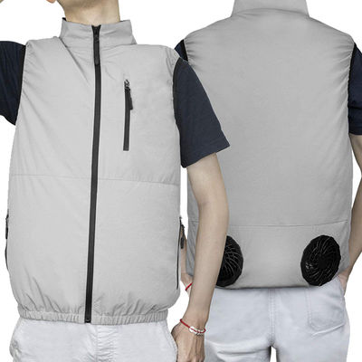 เสื้อกั๊กระบายความร้อนด้วยพัดลม UV SPF 50+ สำหรับสุภาพสตรี White Ac Cooling Jacket