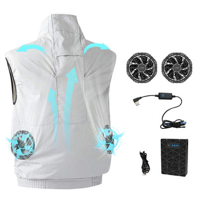 พัดลมระบายความร้อนในร่มเสื้อกั๊ก 5V USB เครื่องปรับอากาศเสื้อผ้าแห้งเร็ว