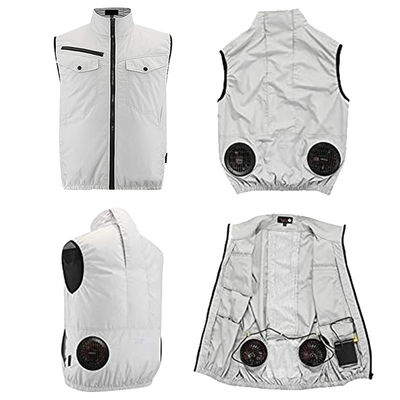 OEM สีขาวเครื่องปรับอากาศคูลลิ่งเสื้อกั๊กงานก่อสร้าง Ac เสื้อกั๊กคูลเลอร์