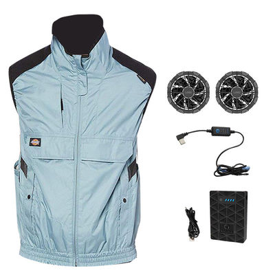 Anti UV Summer Fan Cooling Vest 6700mAh Body Air Conditioner เสื้อกั๊ก
