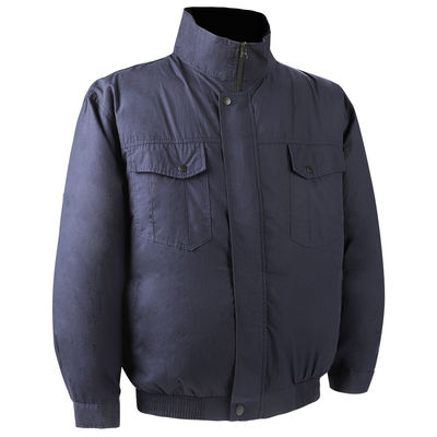ODM Aircon Clothes Cooling Fan Jacket ผ้าฝ้ายโพลีเอสเตอร์ระบายอากาศ