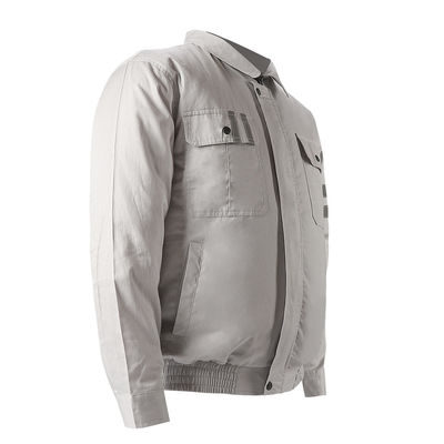 แจ็คเก็ตพัดลมระบายความร้อน Windproof เปิดลงปก Ac แจ็คเก็ตรถจักรยานยนต์