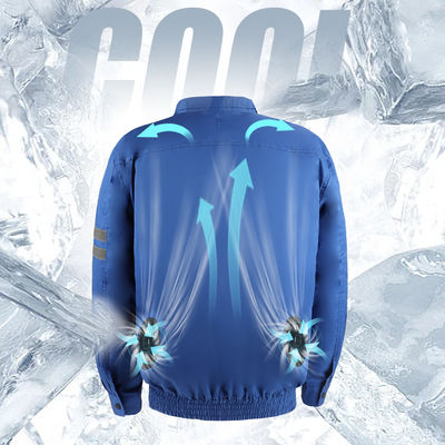 PSE เสื้อสูทปรับอากาศ ชุดทำงาน เสื้อแอร์ สีน้ำเงิน