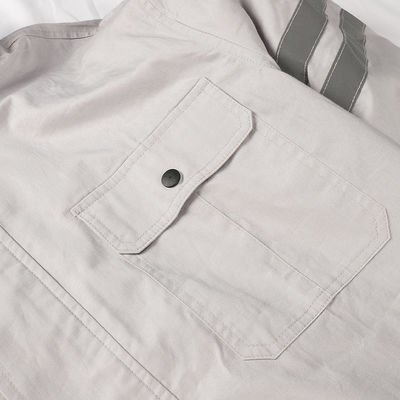 แจ็คเก็ตพัดลมระบายความร้อน Windproof เปิดลงปก Ac แจ็คเก็ตรถจักรยานยนต์