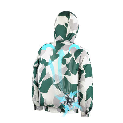 ROHS Fan T Shirt เครื่องปรับอากาศ Polyester Air Conditioned Coat