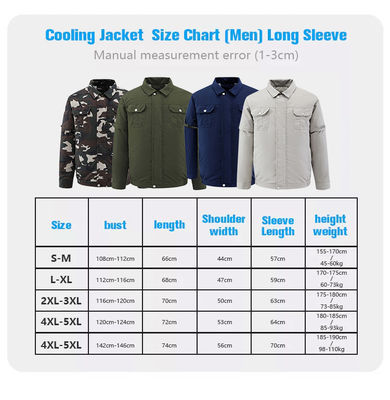 เสื้อปรับอากาศพัดลมเทอร์โบเสื้อยืดเครื่องปรับอากาศแบบสวมใส่ได้