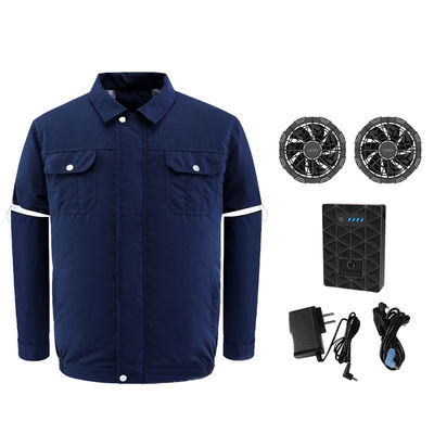 เสื้อปรับอากาศสีน้ำเงินเข้ม Quick Dry Air Conditioning Jacket