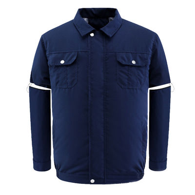เสื้อปรับอากาศสีน้ำเงินเข้ม Quick Dry Air Conditioning Jacket