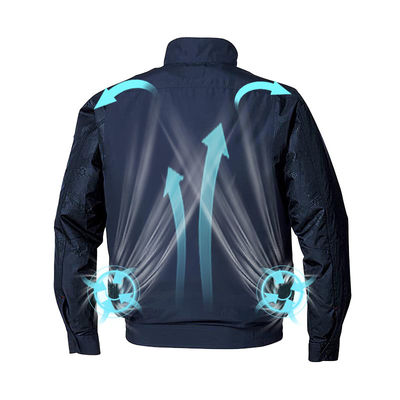 Hot Environment Air Conditioned Shirt 6700mAh Li Ion Battery สีดำ