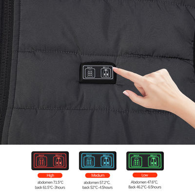 OEM USB Electric อุ่น Padded Gilet FCC เสื้อกั๊กแบบใช้แบตเตอรี่แบบอุ่น