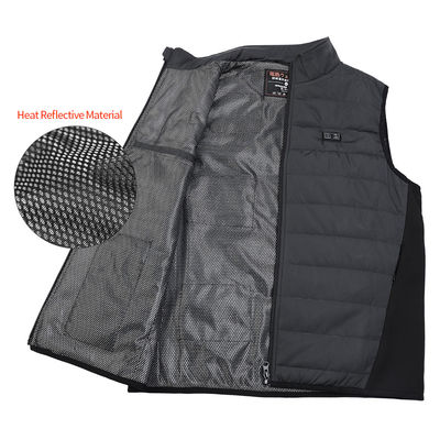 Quilted Sleeves อุ่น Padded Gilet เสื้อกั๊กอุ่นแบตเตอรี่ขับเคลื่อนรถจักรยานยนต์