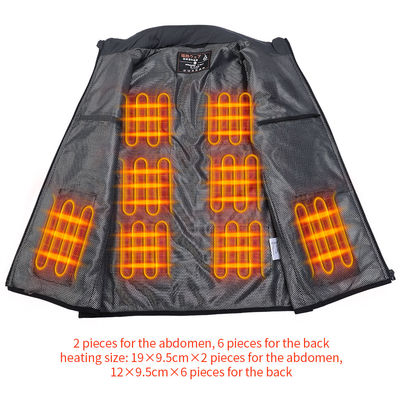 OEM Worsted Outdoor อุ่น Vest เสื้อกั๊กอุ่นแบตเตอรี่ขับเคลื่อน
