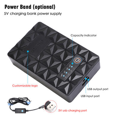 10050mAh เครื่องปรับอากาศเสื้อผ้าพัดลม 5V คูลลิ่งเสื้อกั๊กแบตเตอรี่