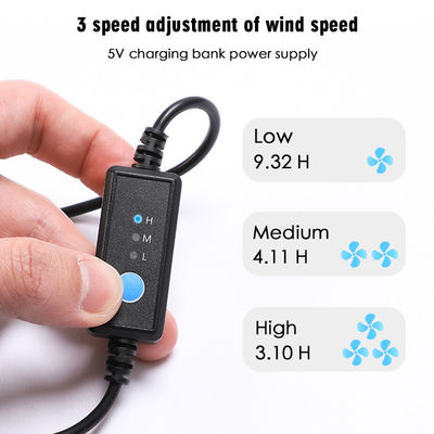 10050mAh เครื่องปรับอากาศเสื้อผ้าพัดลม 5V คูลลิ่งเสื้อกั๊กแบตเตอรี่