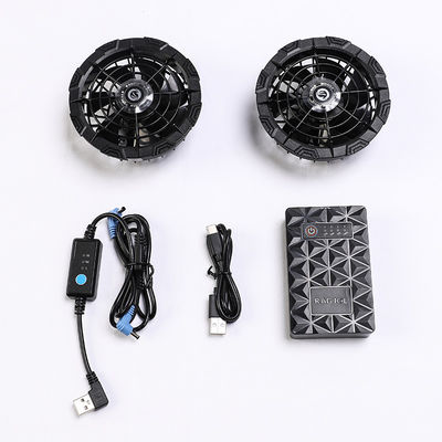 10050mAh เครื่องปรับอากาศเสื้อผ้าพัดลม 5V คูลลิ่งเสื้อกั๊กแบตเตอรี่
