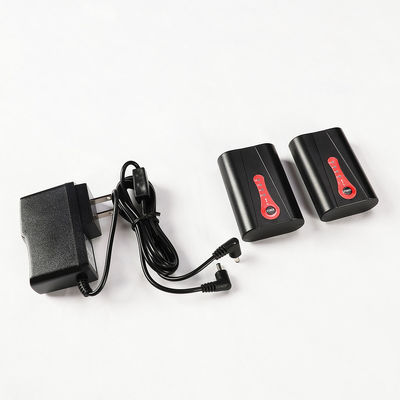 แบตเตอรี่ถุงมืออุ่น 18650 แบบชาร์จไฟได้ 7.4v 2600mAh ไฟ LED สีน้ำเงิน 4 ดวง