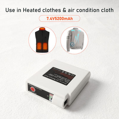 18650 อุ่น Vest Battery Pack 11.1V 2600mAh แบตเตอรี่แบบแจ็คเก็ตอุ่น