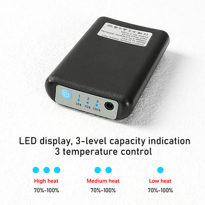 ถุงน่องอุ่นแบตเตอรี่ 4000mAh สีเทาสามอุณหภูมิ Gears ถุงเท้าบีบอัดแบบอุ่น