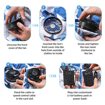 Workwear 5V Fan Cooling Vest XXL XXXL เสื้อกั๊กปรับอากาศ สีขาว