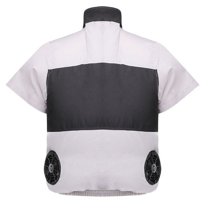 เสื้อกั๊กพัดลมระบายความร้อนสีเทาอ่อนสีดำ S/M/L/XL/XXL/XXXL Optinal พร้อมแบตเตอรี่ 6700mAh