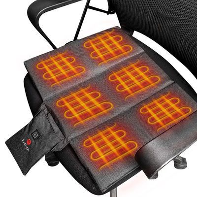 เครื่องพับไฟฟ้า 5V แบตเตอรี่ที่ทําความร้อน ที่นั่งสเตเดี้ยม คูชั่นที่นั่งรถ
