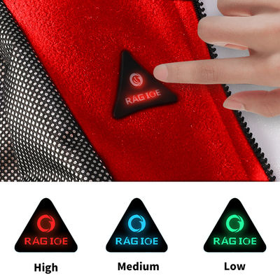 สีแดงแบบชาร์จ Gilet อุ่นฤดูหนาวกลางแจ้งอุ่นไฟฟ้าความร้อน Waistcoat