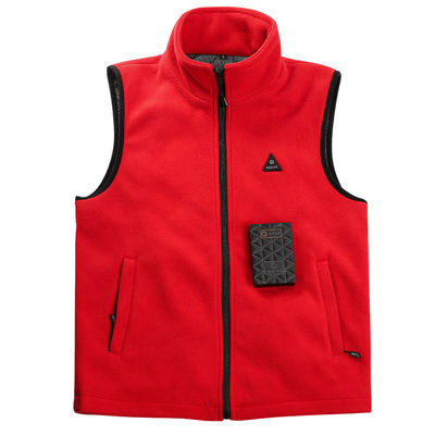 สีแดงแบบชาร์จ Gilet อุ่นฤดูหนาวกลางแจ้งอุ่นไฟฟ้าความร้อน Waistcoat