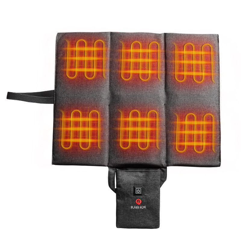 Multifunctional Foldable Heated Seat Cushion Rechargeable Heated Seat Pad 3 การตั้งค่าอุณหภูมิด้วยพอร์ต USB